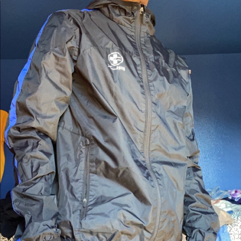 POLO RALPH LAUREN WINDBREAKER BLACK SIZE M